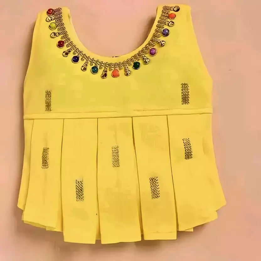 Baby Girls Party(Festive) Top Skirt  (yellow)