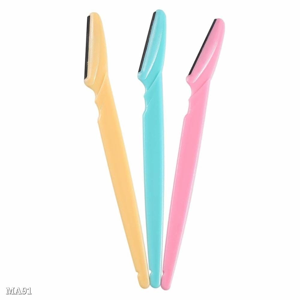 Combo Eyebrow Razor (3pcs) + Hair Removal Disposable Blade (6pcs) | Painless Facial Hair Remover