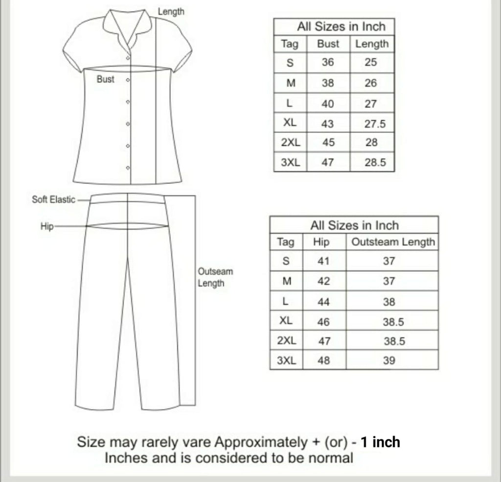 SOOHI Cotton Blend Shirt & Pants Nightwear Collection | Full Sleeves & Pants with Pockets  Soft, Colorful Prints PJ set 13