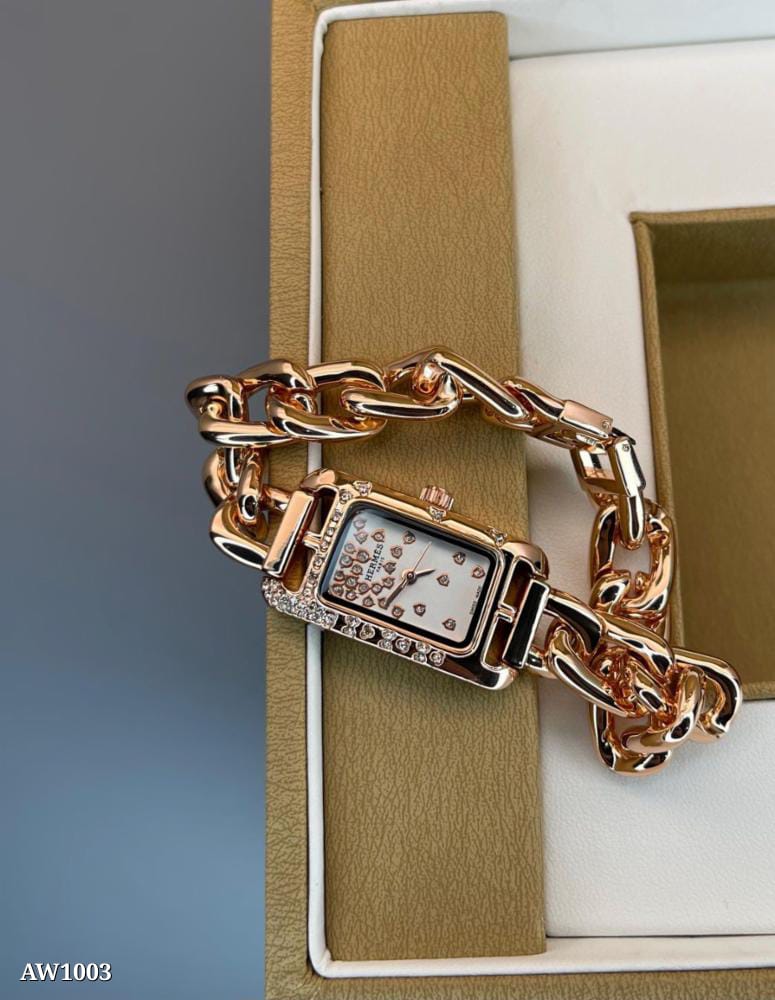 Hermès Nantucket Rose Gold Bracelet Watch - Rakhi Special | Ladies Quartz Timepiece