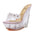 Glass Drill Crystal Wedge Slippers For Women