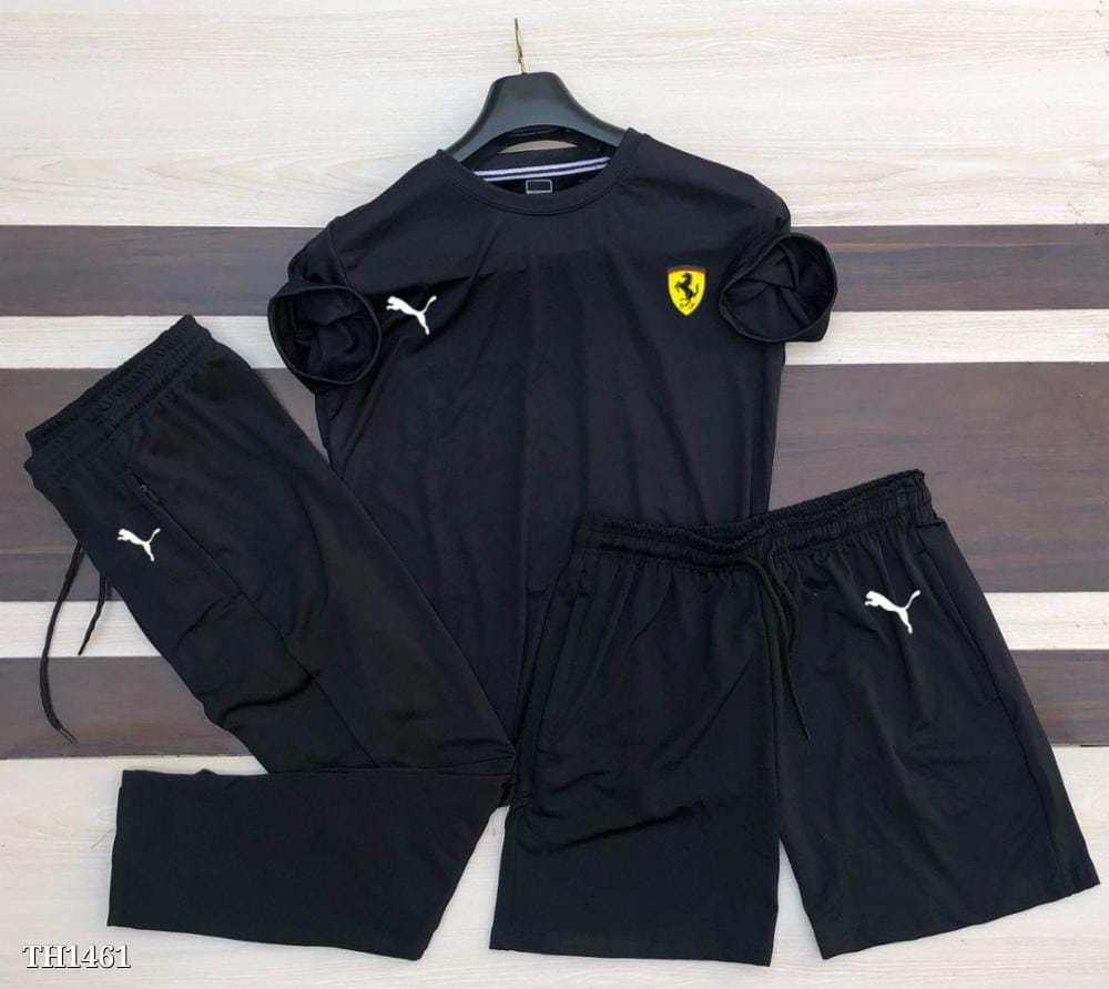 Sportswear Tracksuit Sale: Three-Piece Combo - High Quality Lycra Fabric | Multiple Colors Available