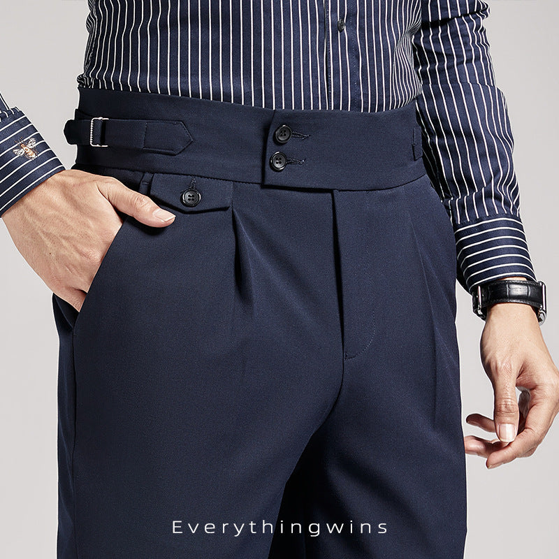 Men's Business Casual High Waist Pants