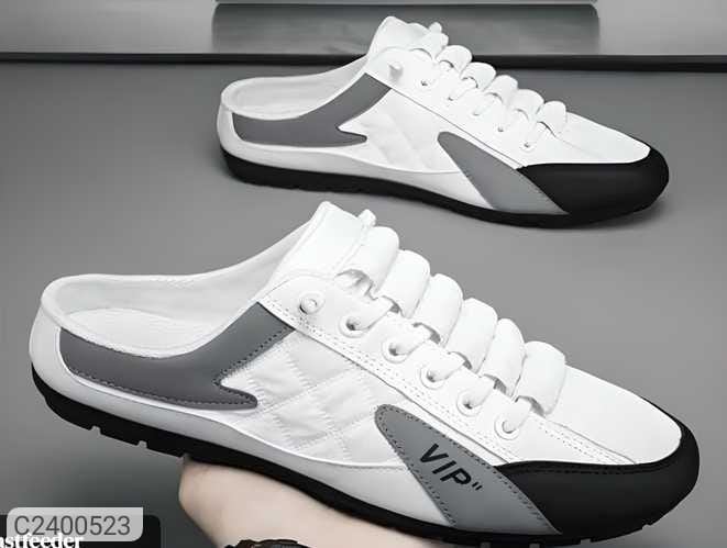 Men's White Half Casual Shoes - Stylish and Comfortable Footwear