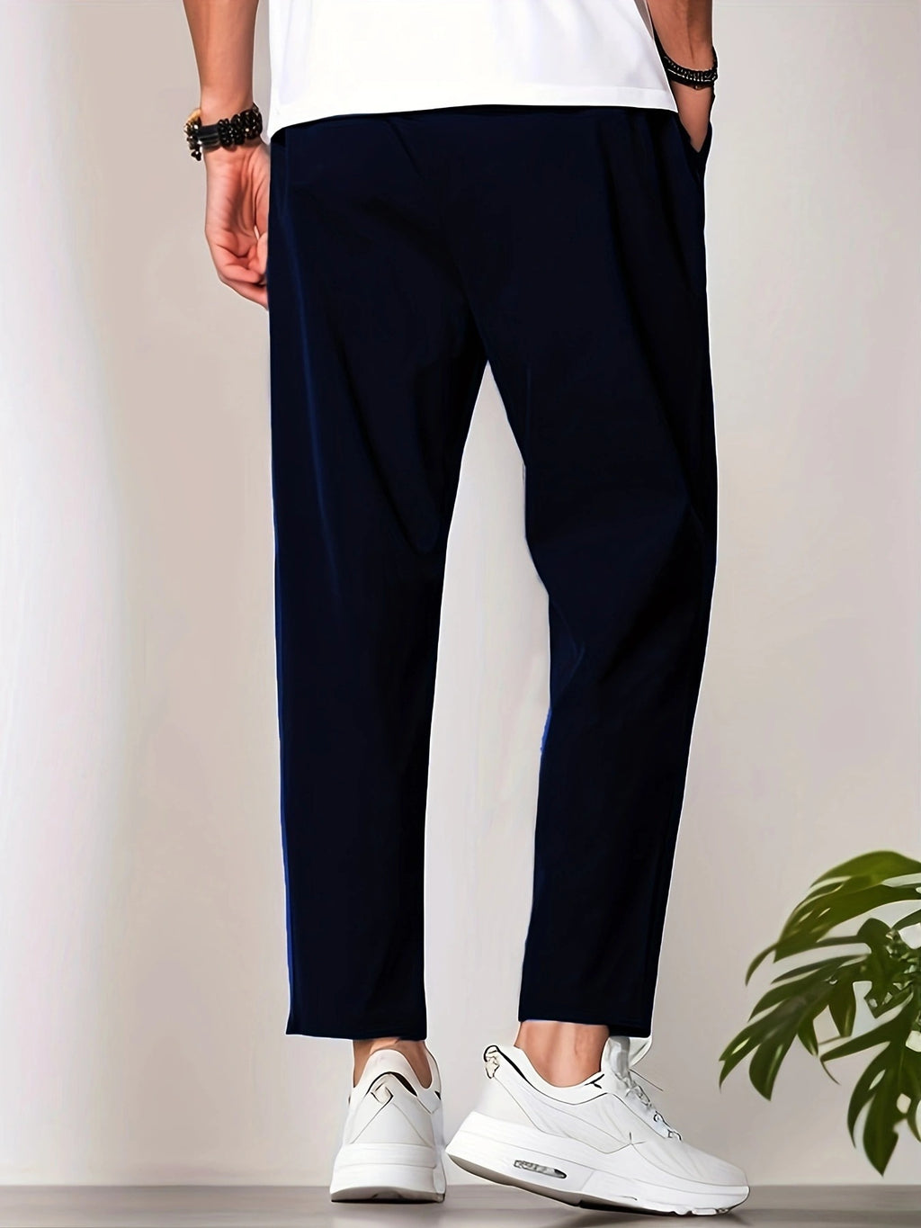 Autumn Leisure Slim-fitting Ankle Length Trousers