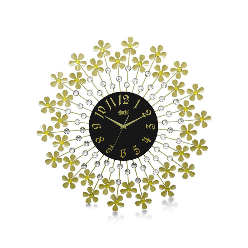 Ajanta Decorative Diamond Wall Clock D.S. 157 Golden