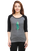 Trendy Female Raglan Full Sleeve - Black Charcoal Melange, Available in All Sizes