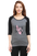 Trendy Female Raglan Full Sleeve - Black Charcoal Melange, Available in All Sizes