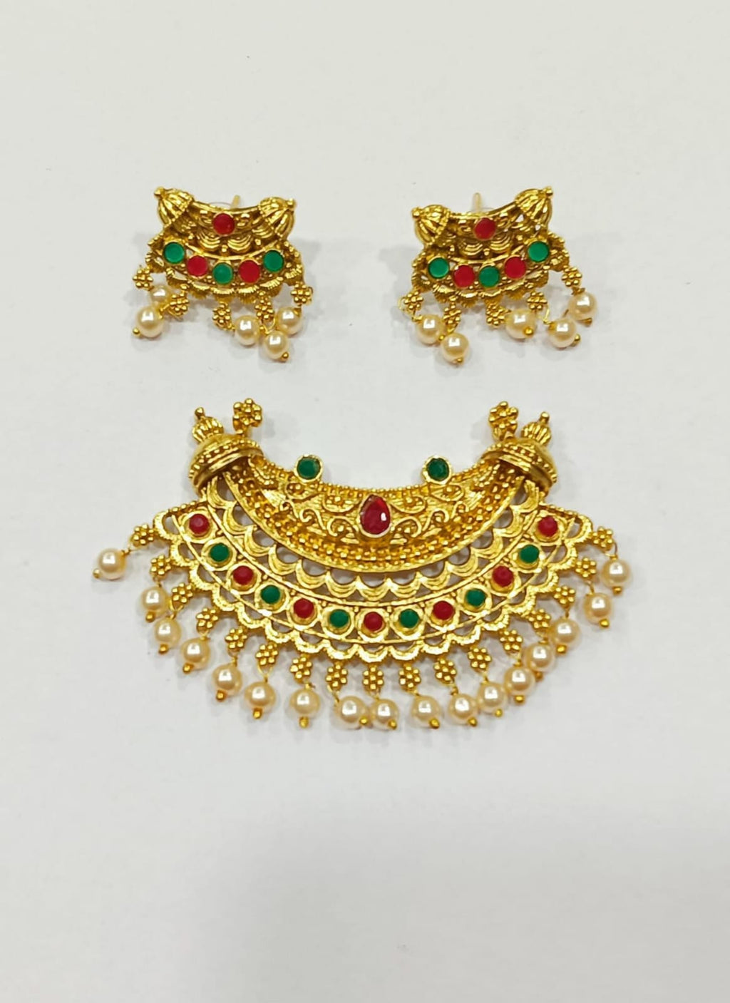 Exquisite Golden Pendants in India - Elegant and Timeless Jewelry (total 3 piece)