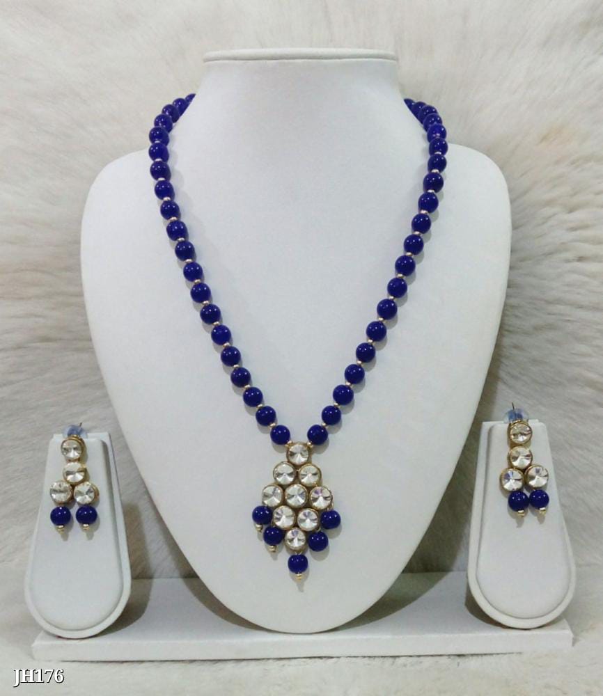 Kundan Necklace and pearl necklace Set | Traditional Indian Jewelry