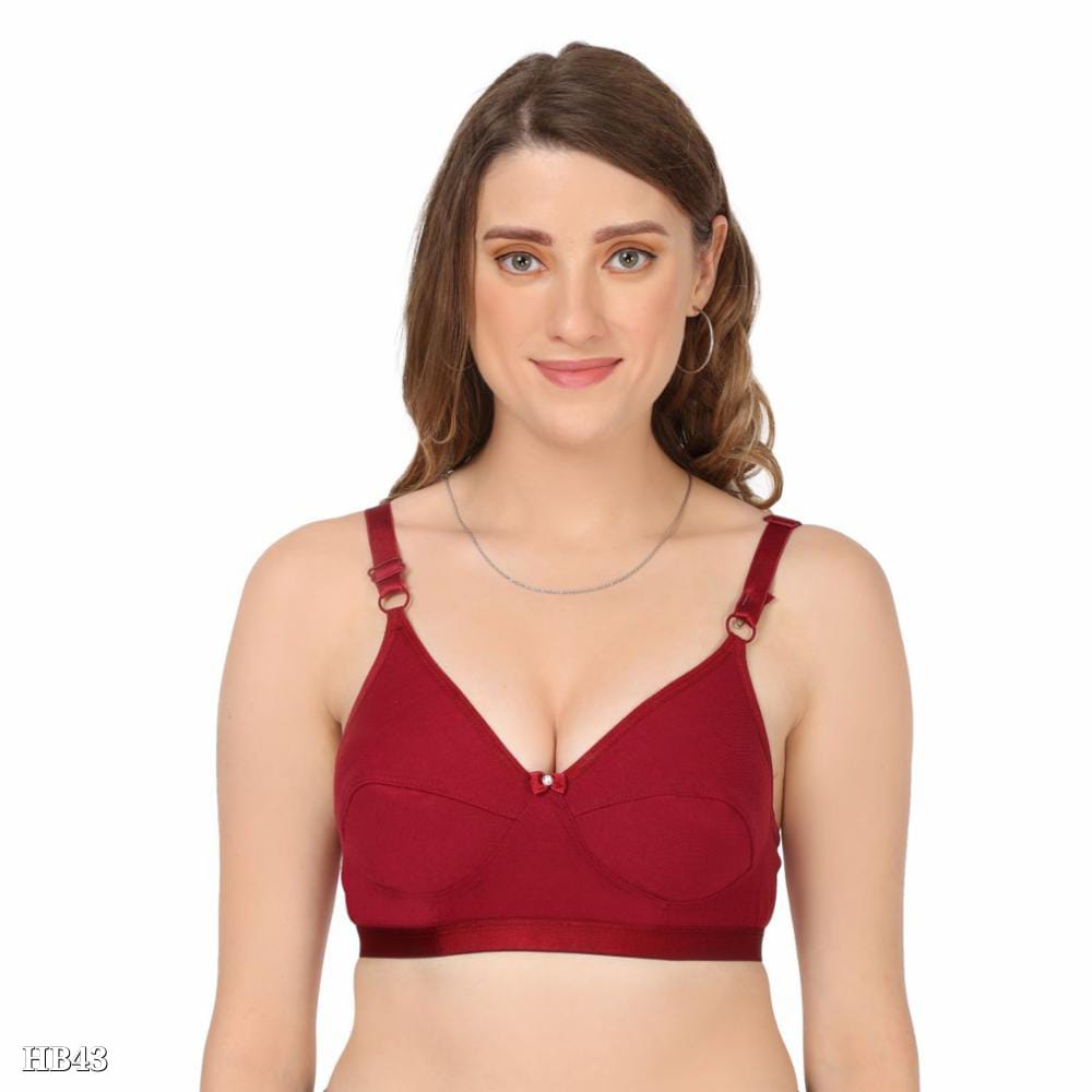 Heartbloom Non-Padded Bra Combo for Women - Everyday Comfort in Soft Hosiery Fabric