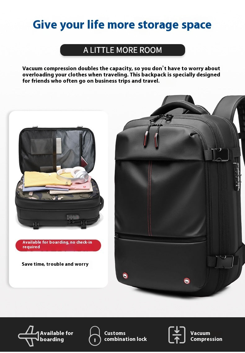 Men's Large-capacity Backpack Dry Wet Separation Anti-theft Package Business Leisure Uni Backpack