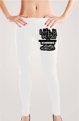 Female AOP Leggings - Trendy All Over Print Activewear in India