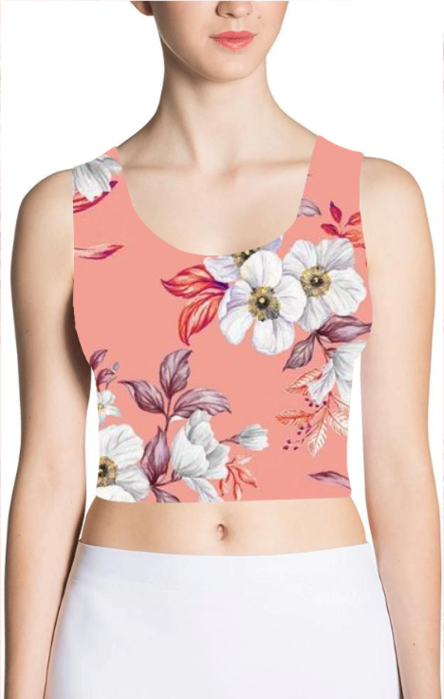 Female AOP Crop Tank - Trendy All Over Print Crop Top in India 6