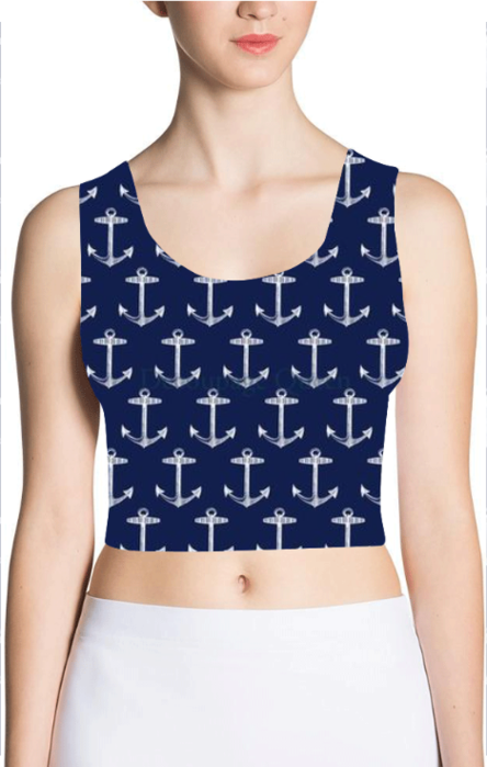 Female AOP Crop Tank - Trendy All Over Print Crop Top in India 1