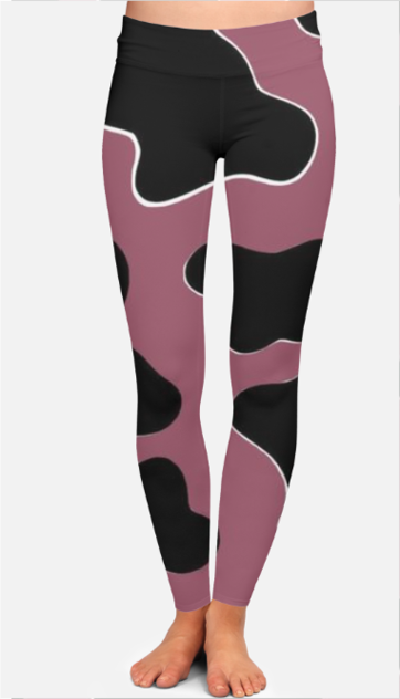 Female AOP High Waist Leggings - Stylish All Over Print High Waist Leggings in India