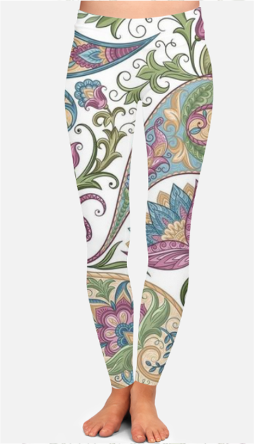 Female AOP High Waist Leggings - Stylish All Over Print High Waist Leggings in India