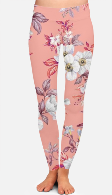 Female AOP High Waist Leggings - Stylish All Over Print High Waist Leggings in India