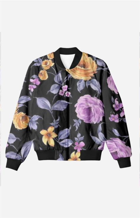Stylish Uni AOP er Jacket in Black - Available in All Sizes & Colors
