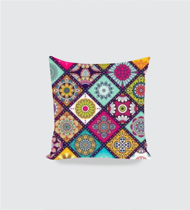Uni AOP Cushion Cover - Stylish White 16x16 Desig