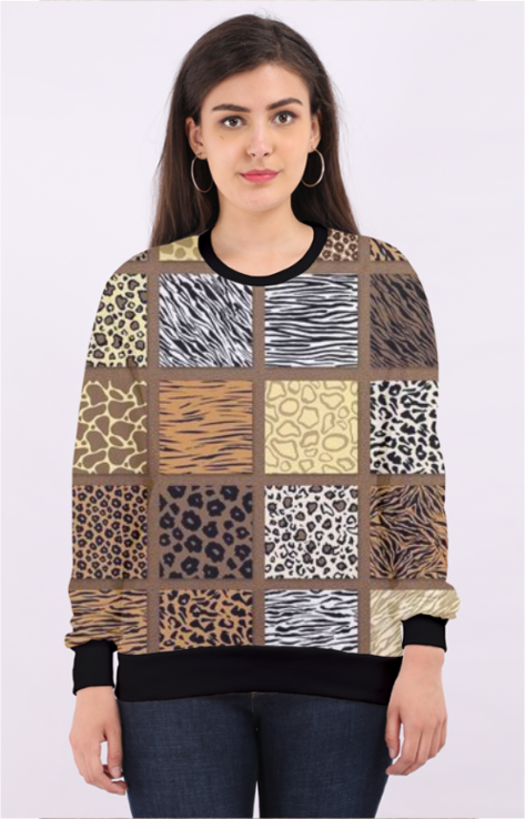 Uni AOP Sweatshirt - Trendy All Over Print Sweatshirt for Men and Women in India