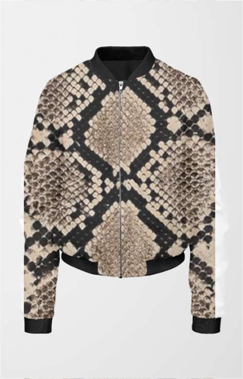 Female AOP Women's Bomber Jacket - Stylish All Over Print Bomber Jacket in India