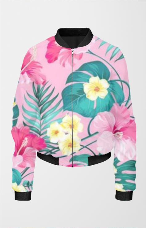 Female AOP Women's Bomber Jacket - Stylish All Over Print Bomber Jacket in India