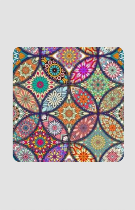 Uni Multicolor Square Coasters - Stylish and Durable Drink Coasters for Home in India