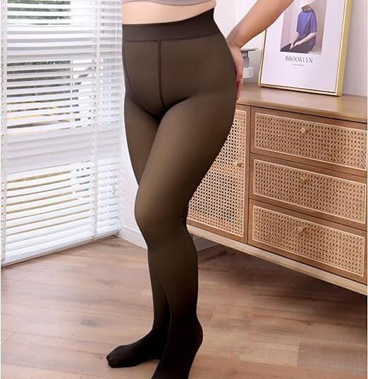 Thermal Thick Pantyhose Leggings (Black, S)