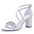 Women's High Heel White Classic Chunky Heel Shoes