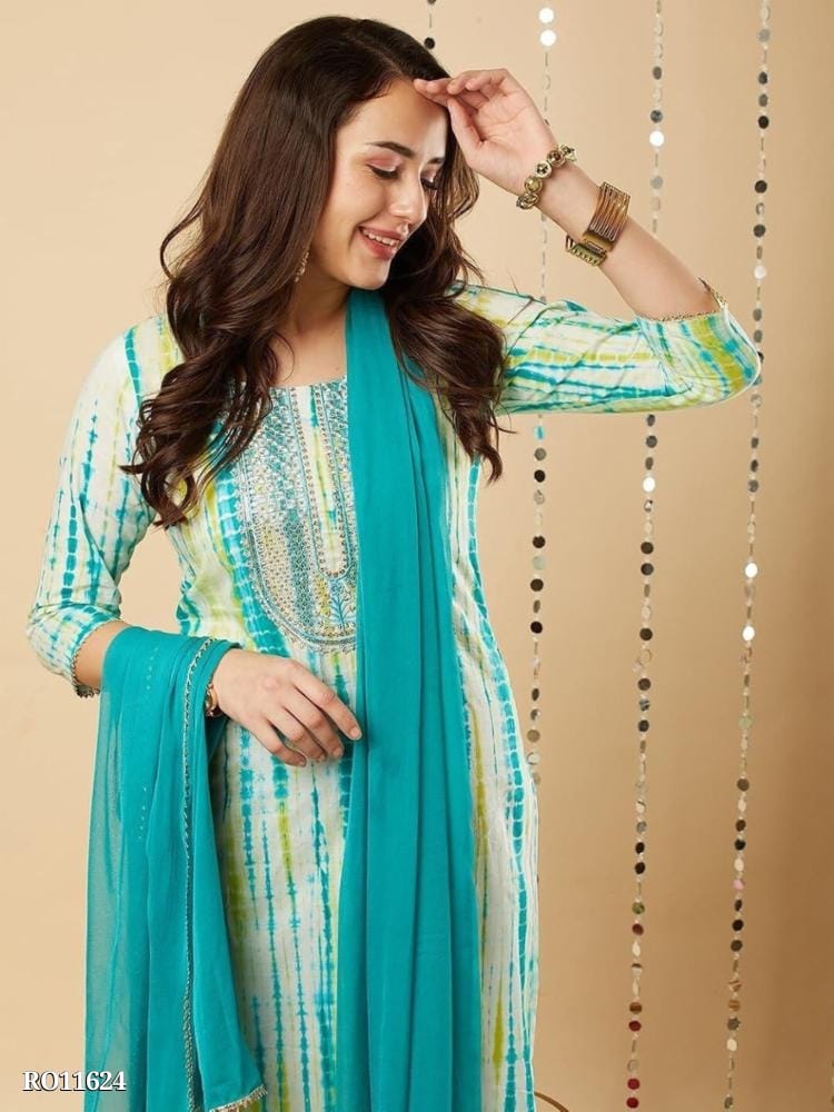 Elegant Rayon Kurti Set - Stylish Indian Ethnic Wear