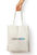 Stylish Unisex Zipper Tote Bag in White - Standard Size