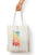 Stylish Unisex Zipper Tote Bag in White - Standard Size