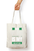 Stylish Unisex Zipper Tote Bag in White - Standard Size