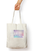 Stylish Unisex Zipper Tote Bag in White - Standard Size