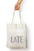 Stylish Unisex Zipper Tote Bag in White - Standard Size