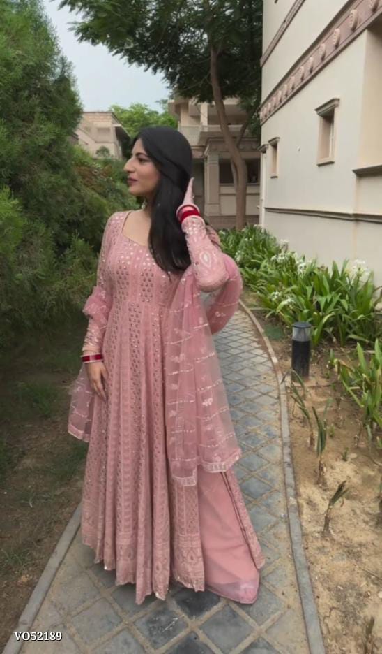 Party Wear Gown - Full Heavy Embroidery