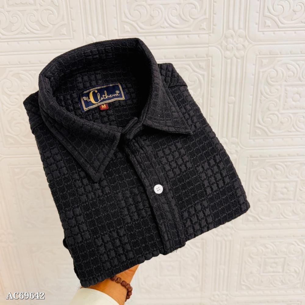 Men’s Exclusive Double Cloth Cotton Fabric Shirt - Premium and Stylish