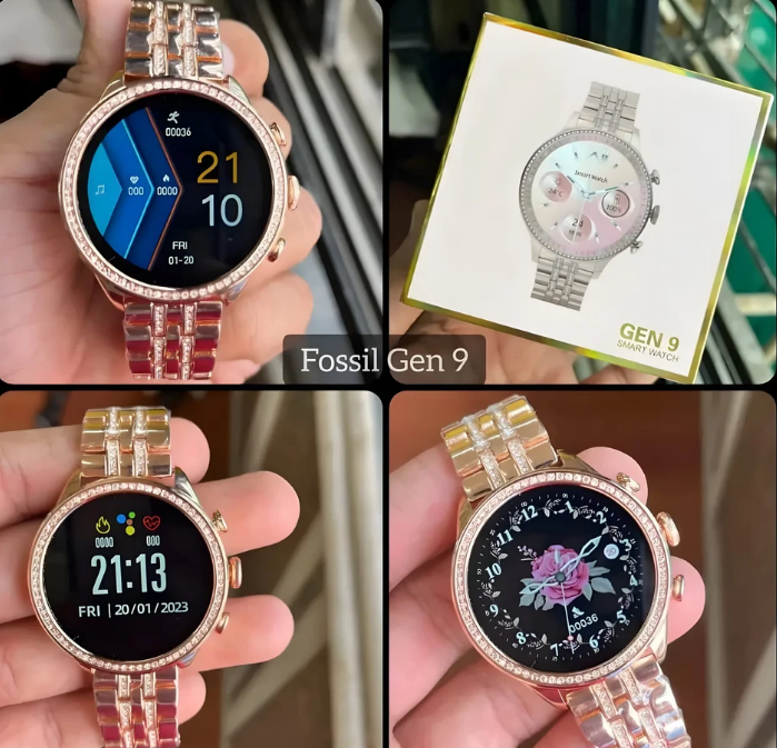 MBS Trendy latest Gen9 smartwatch, Golden & Pink strap ,hd display Smartwatc Smartwatch  (Gold, Pink Strap, 49) - swiftshopr.com