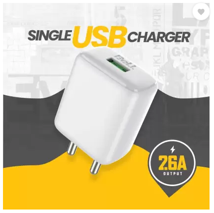 BELL 25 W Mobile Charger with Detachable Cable  (White) - swiftshopr.com