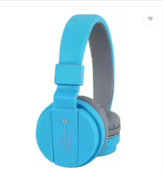 Wireless Heavy Bass Bluetooth Gaming Headset with Radio and SD Card Slot (Blue, On-Ear) - swiftshopr.com