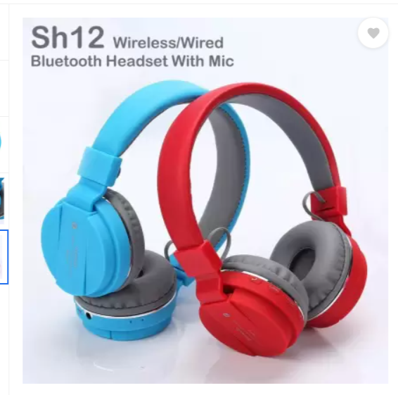 Wireless Heavy Bass Bluetooth Gaming Headset with Radio and SD Card Slot (Blue, On-Ear) - swiftshopr.com