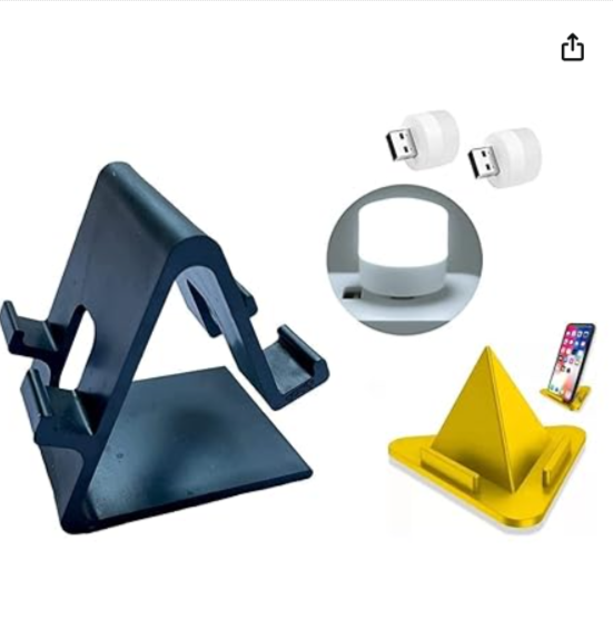 QOCXRRIN T6Y Mobile Stand for Table, Mobile Holder for Table, Stand for Mobile and Tablet (Multicolor) - swiftshopr.com