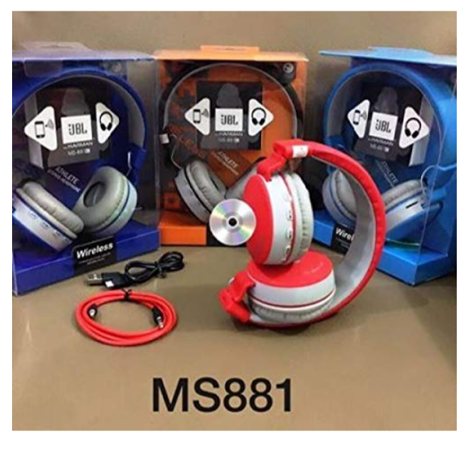 JBL MS-881A Dolby Sound Bluetooth Headphone with FM and Micro SD Card Slot - swiftshopr.com