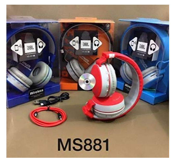 JBL MS-881A Dolby Sound Bluetooth Headphone with FM and Micro SD Card Slot - swiftshopr.com