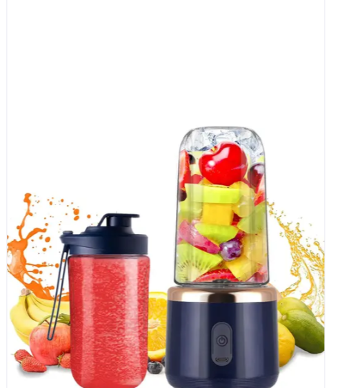 Portable Juicer Cup USB Smoothie Blender 6 Blade Wireless Fruit Squeezer with Drinking Cup - swiftshopr.com