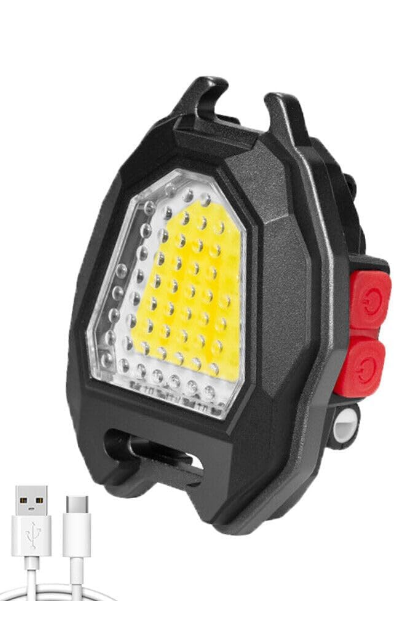 4 in 1 Keychain LED Rechargeable Flashlights with Lighter, Whistles,Bottle Opener, Magnet Base