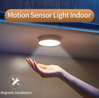 Motion Sensor Light for Home with USB Charging Wireless Self Adhesive LED Nightlight Rechargeable Body Sensor Wall Light