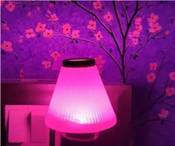 Umbrella Shape Night Lamp with 2 Pin Jack, Multicolor (Set of 1)