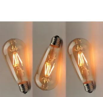 4 Watt ST-64 Filament E27 Holder Type Bulb Pack Of -3 Set